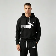 Men's Pieces Tracksuit Letter Print Hoodie+Jogger Pants Set Casual Streetwear Hooded Sweatshirt Suit Autumn Winter Sports Men