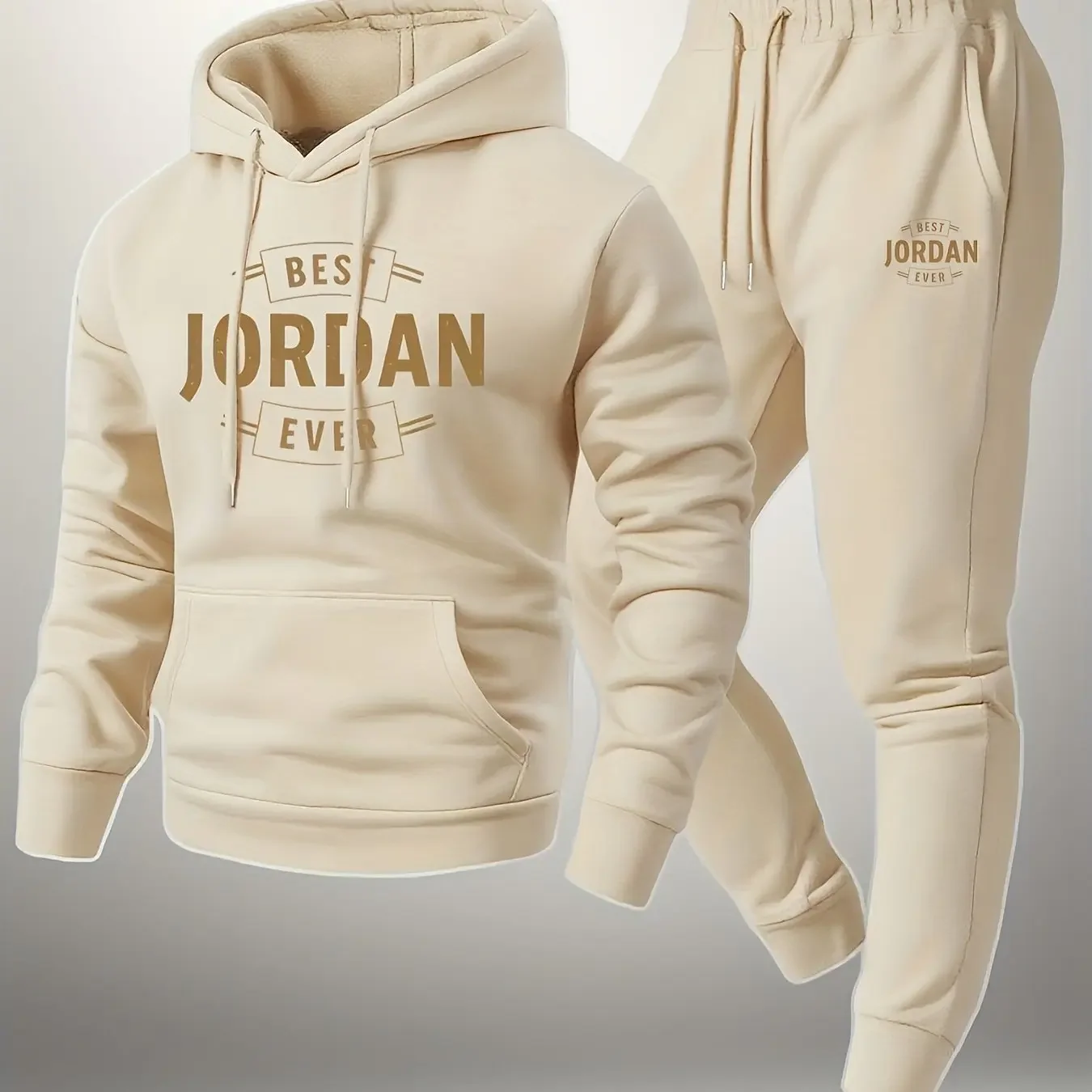 New Men's Hooded Sweatshirt, Casual Sports and Fitness Men's Top