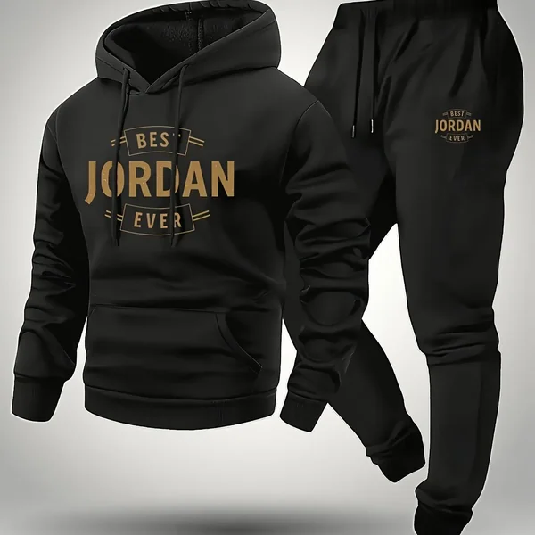 New Men's Hooded Sweatshirt, Casual Sports and Fitness Men's Top
