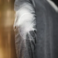 MADEN Henley Shirt Long Sleeve T-Shirt Men Vintage Garment Dyed Mottled Heather Grey Relaxed Layering Base Layer Autumn