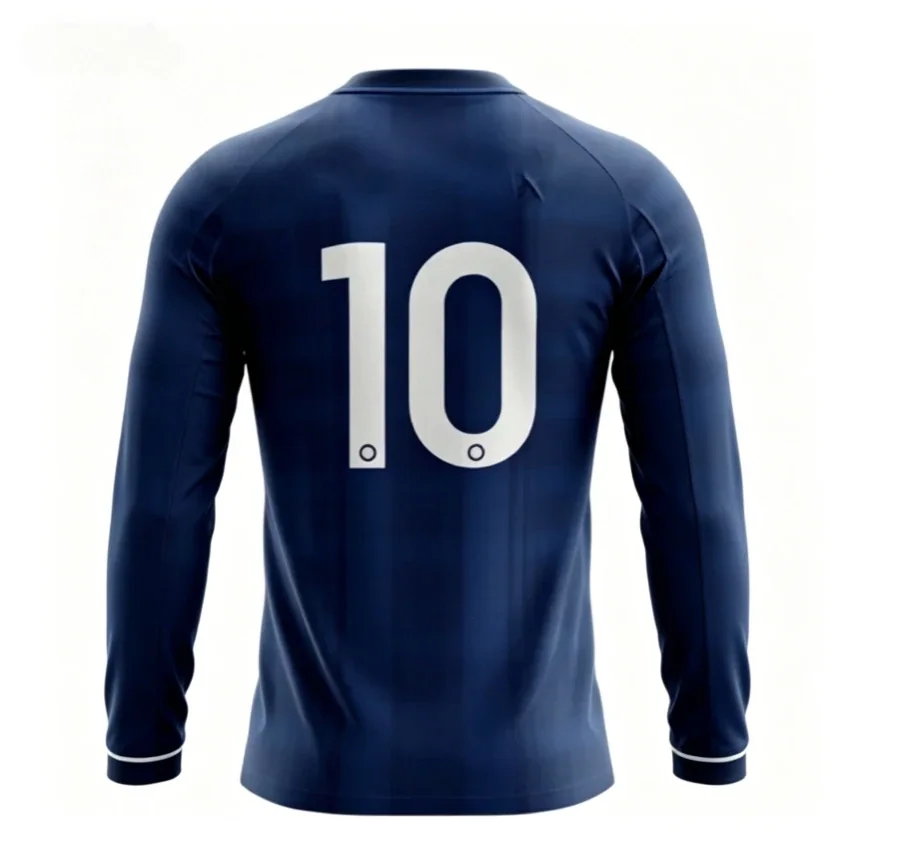 2026 new Scottish long sleeved football T-shirt printed, quick drying, breathable, fashionable and versatile for daily wear