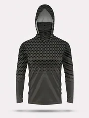 Men Hood Fishing Shirt long sleeve Fishing clothing fishing t shirt uv protection fishing shirt Fishing Apparel Quick Dry