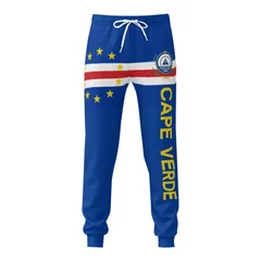 2025 Cape Verde Flag Mens Sweatpants with Pockets Joggers for Men Sports Casual Sweat Pants With Drawstring