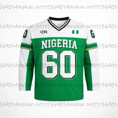 New Men's Fashion Hip Hop Street Style T-Shirt Niger Print V-Neck Long Sleeve T-Shirt Loose Fit Sweatshirt T-Shirt