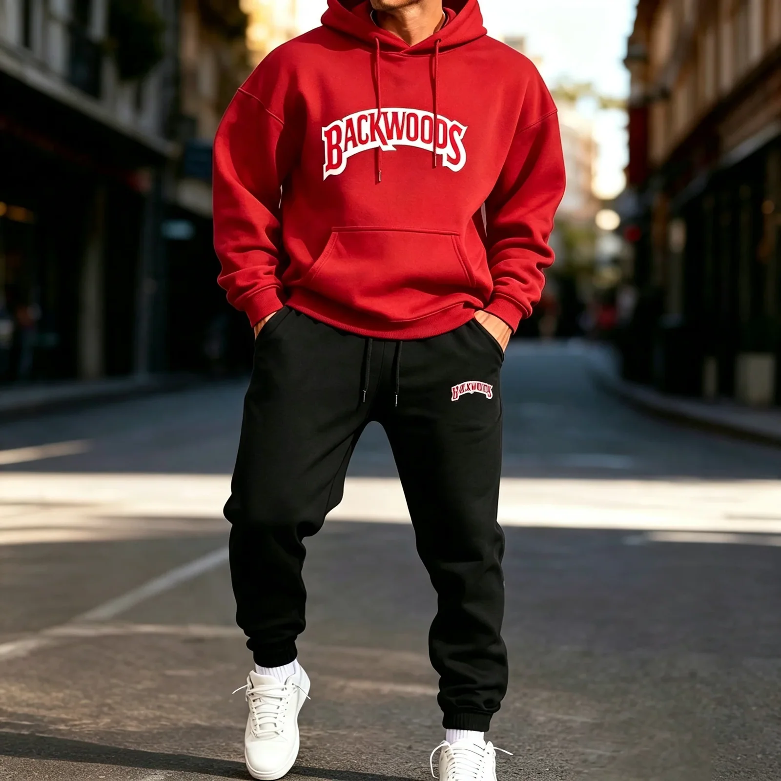 hoodies for man Letter Printing Man'S Hoodie Set Jogging Loose Two Pices Sets Pocket Fleece Hoodies Autumn Casual Sweatpants