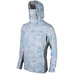 Kids Fishing Shirts Upf 50+ Long Sleeve Fishing Shirt With Mask Neck Gaiter Hoodie Keep Head Face Warm Outdoor Hiking Running