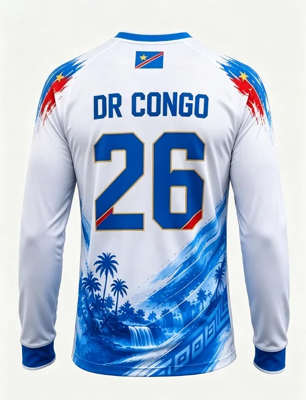 2026 Congo round neck long sleeved T-shirt casual long sleeved quick drying breathable outdoor sports 3D printing