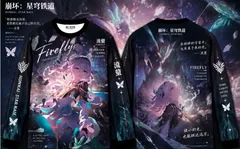 Honkai Star Rail Firefly 3D All‑Over Print Long Sleeve Sweatshirt Men Women Anime Game Character Pullover Tops