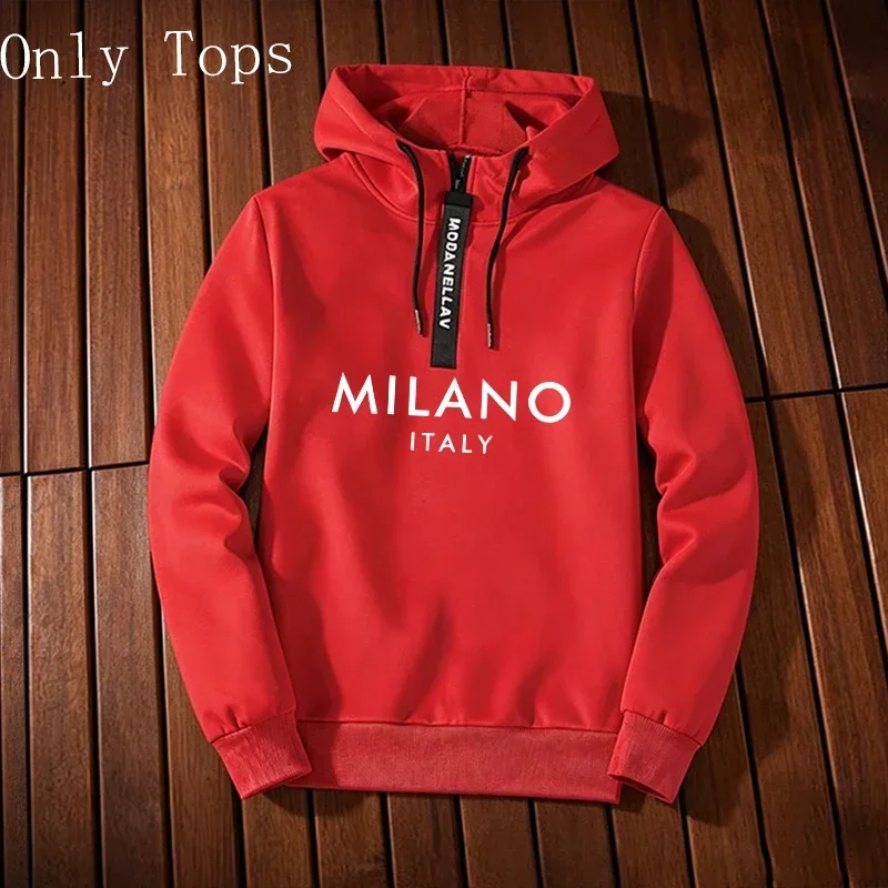 Fashion Men's Tracksuit Casual Half Zip Hoodie Sweatshirts Outdoors Sports Jogging Man Clothing Autumn Winter Quality Streetwear