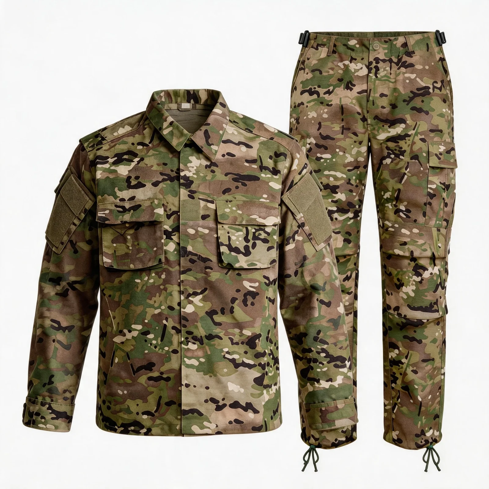 Hunting Uniform Camouflage Tactical Suit Men Outdoors Training Hiking Shirt Coat Pant Set Outdoor Camouflage Training Clothes