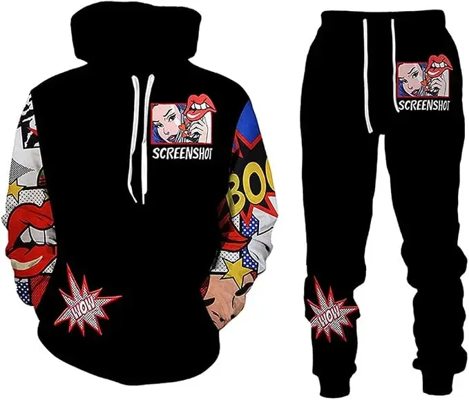 Guitar music hoodie and pants uniform tracksuit new christams gift 2026 winter cloth special hoodie and pants set