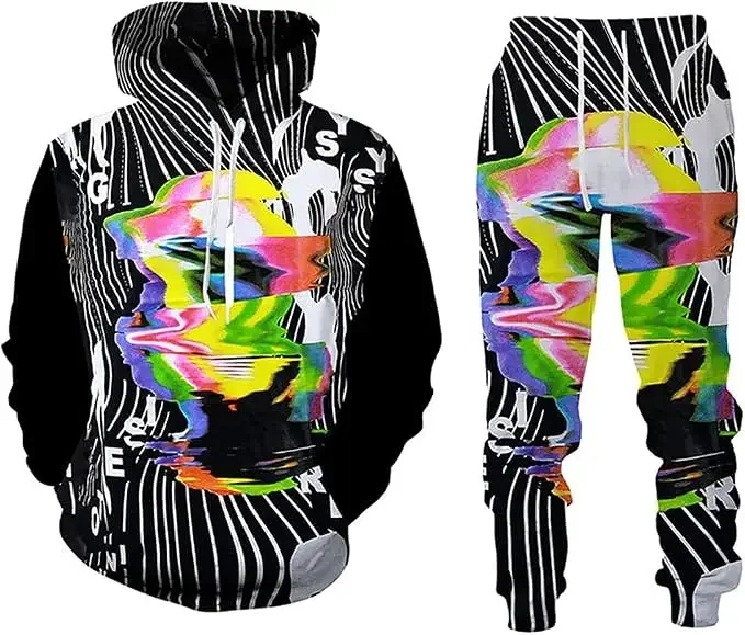 Guitar music hoodie and pants uniform tracksuit new christams gift 2026 winter cloth special hoodie and pants set