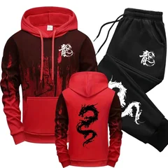 2026 Autumn Winter Splash-ink Hoodies Casual Sweatshirts for Men New Top Sports Daily Dressing Jogging Comfortable Sweatpants