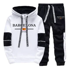 Fashion Autumn Winter Men's Tracksuit Print Casual Hoodie Sweatshirts Outdoors Sports Jogging Clothing 2026 Quality Sportswear