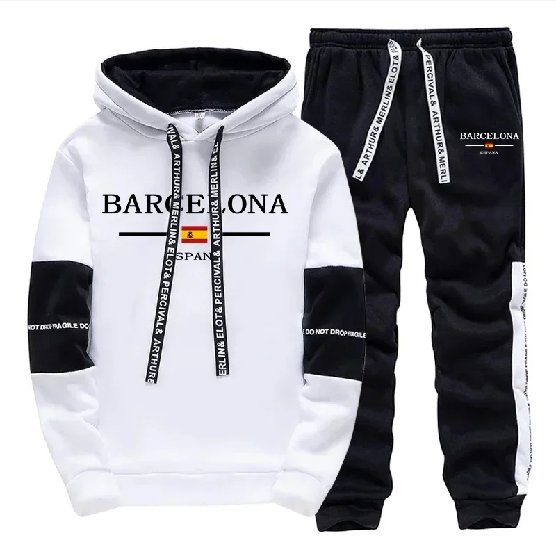 Fashion Autumn Winter Men's Tracksuit Print Casual Hoodie Sweatshirts Outdoors Sports Jogging Clothing 2026 Quality Sportswear