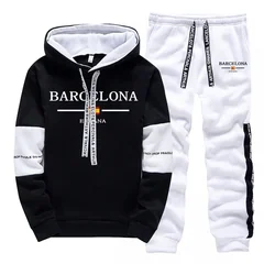 Fashion Autumn Winter Men's Tracksuit Print Casual Hoodie Sweatshirts Outdoors Sports Jogging Clothing 2026 Quality Sportswear