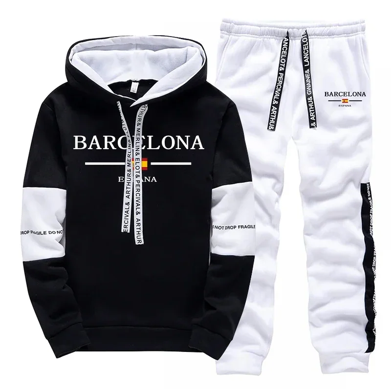 Fashion Autumn Winter Men's Tracksuit Print Casual Hoodie Sweatshirts Outdoors Sports Jogging Clothing 2026 Quality Sportswear