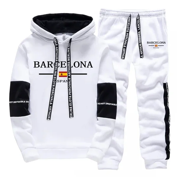 Fashion Autumn Winter Men's Tracksuit Print Casual Hoodie Sweatshirts Outdoors Sports Jogging Clothing 2026 Quality Sportswear