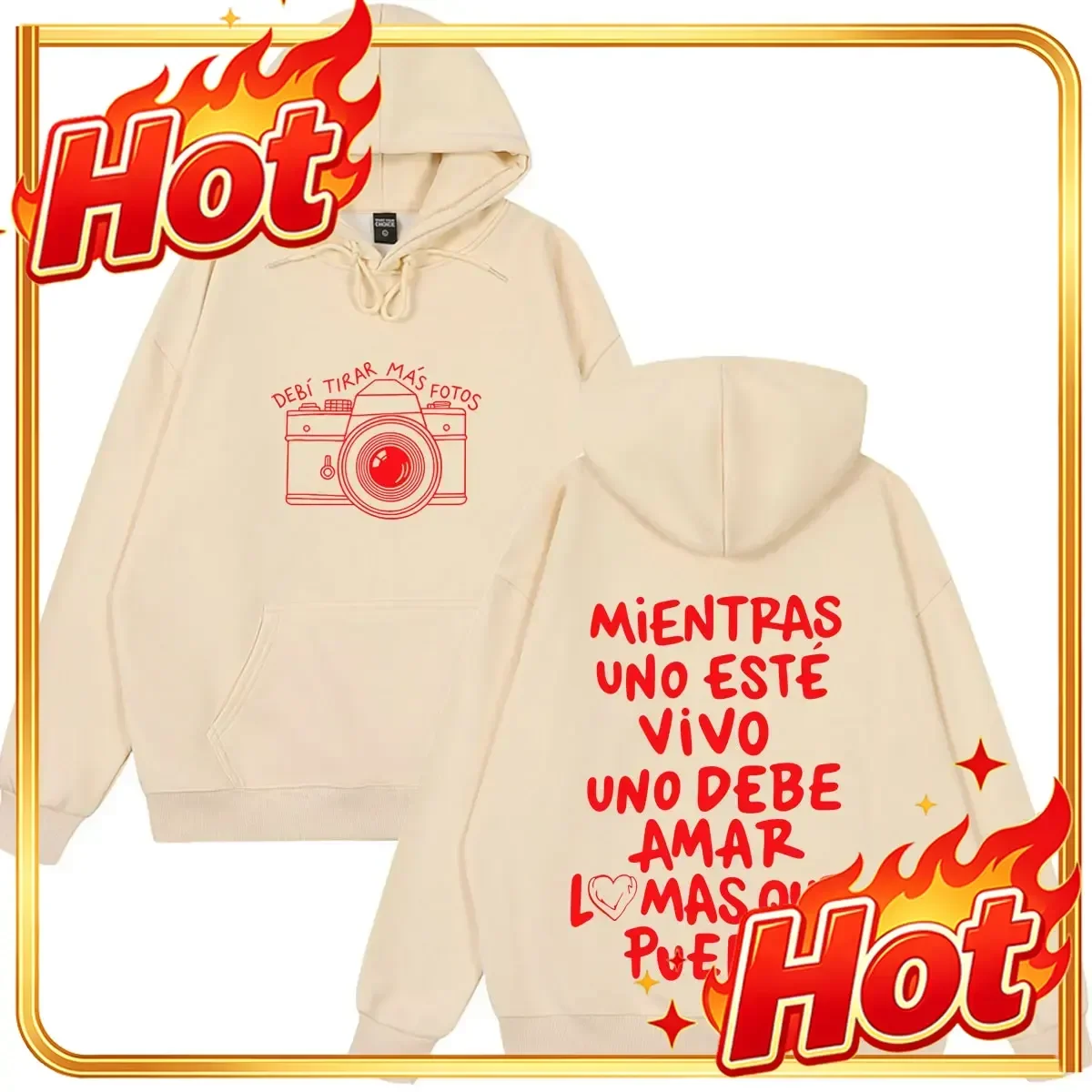 Rapper Bad Bunny Hoodie Debi Tirar Mas Fotos DTMF World Tour Sweatshirt Men's Women Oversized Fashion Hip Hop Loose Pullover