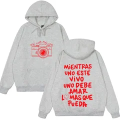 Rapper Bad Bunny Hoodie Debi Tirar Mas Fotos DTMF World Tour Sweatshirt Men's Women Oversized Fashion Hip Hop Loose Pullover
