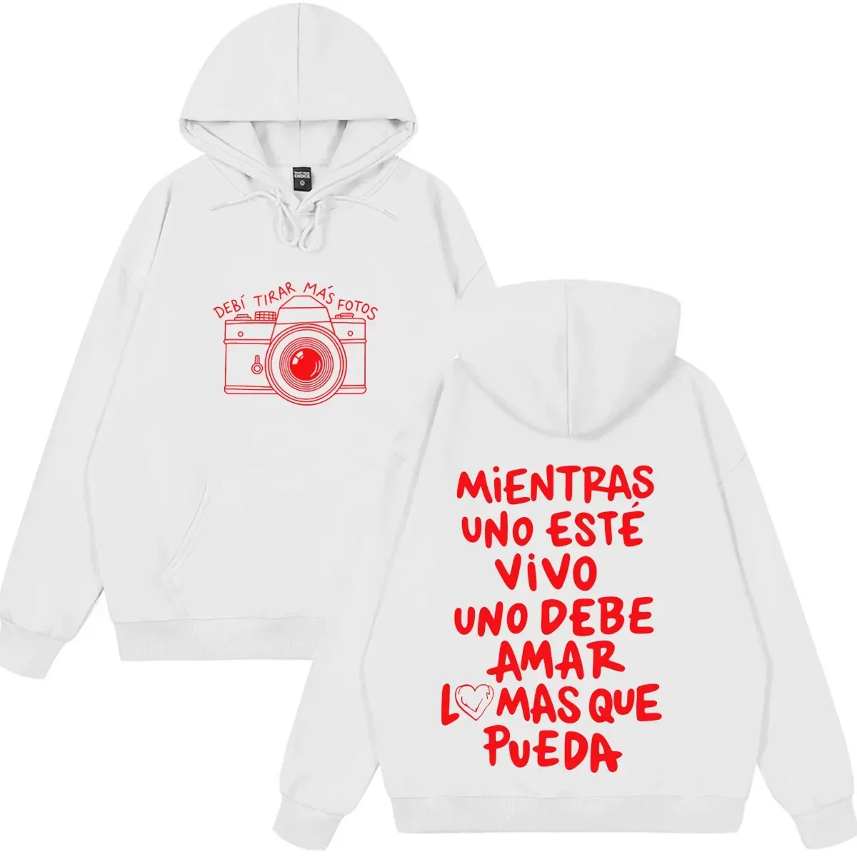 Rapper Bad Bunny Hoodie Debi Tirar Mas Fotos DTMF World Tour Sweatshirt Men's Women Oversized Fashion Hip Hop Loose Pullover