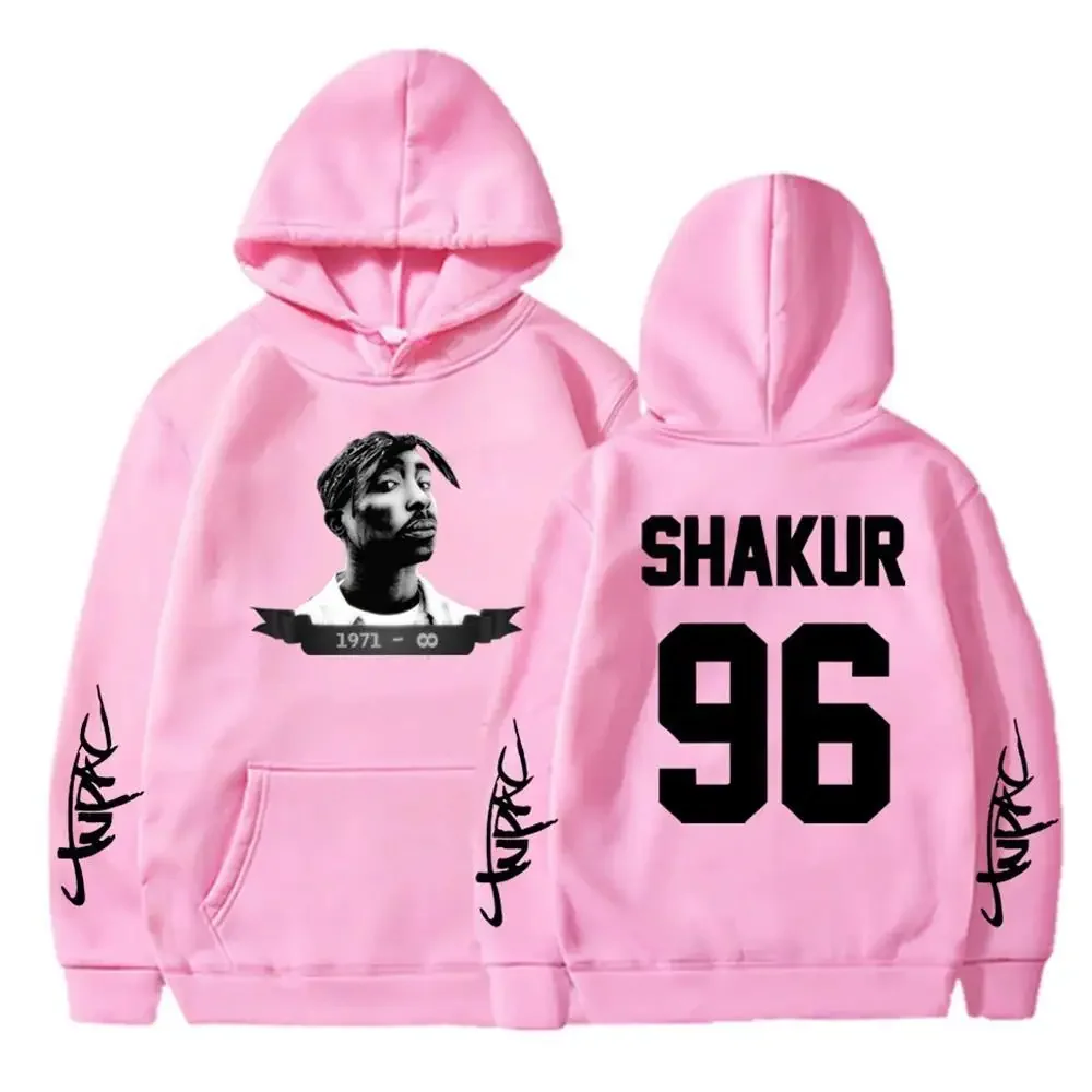 2Pac Men Fashion Hoodies Men Women Hooded Sweatshirts Fashion Hip Hop Casual Pullovers Autumn Boys Girls Black Streetwear Hoodie