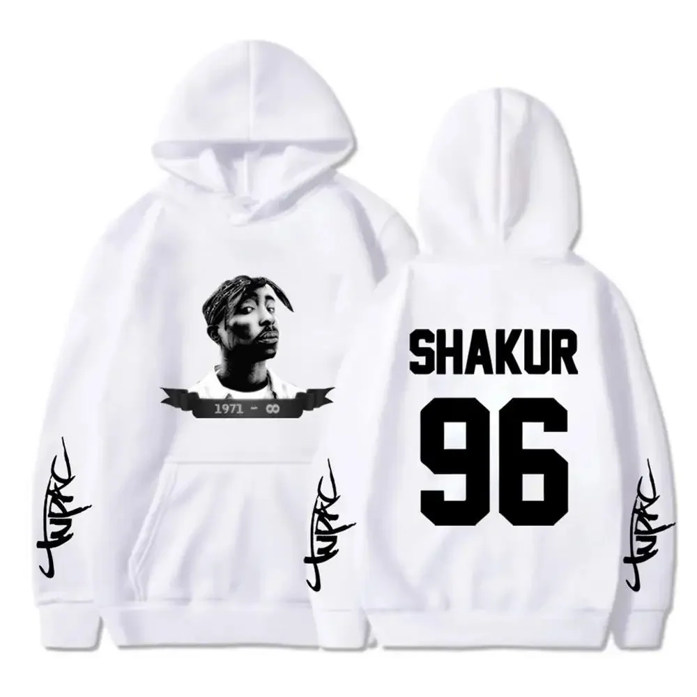 2Pac Men Fashion Hoodies Men Women Hooded Sweatshirts Fashion Hip Hop Casual Pullovers Autumn Boys Girls Black Streetwear Hoodie