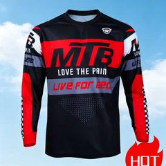 Fashion Men's Downhill Jersey Mtb Mountain Bike Mtb Shirts Offroad Dh Motorcycle Motocross Sportwear Bicycle Racing Cycling tops