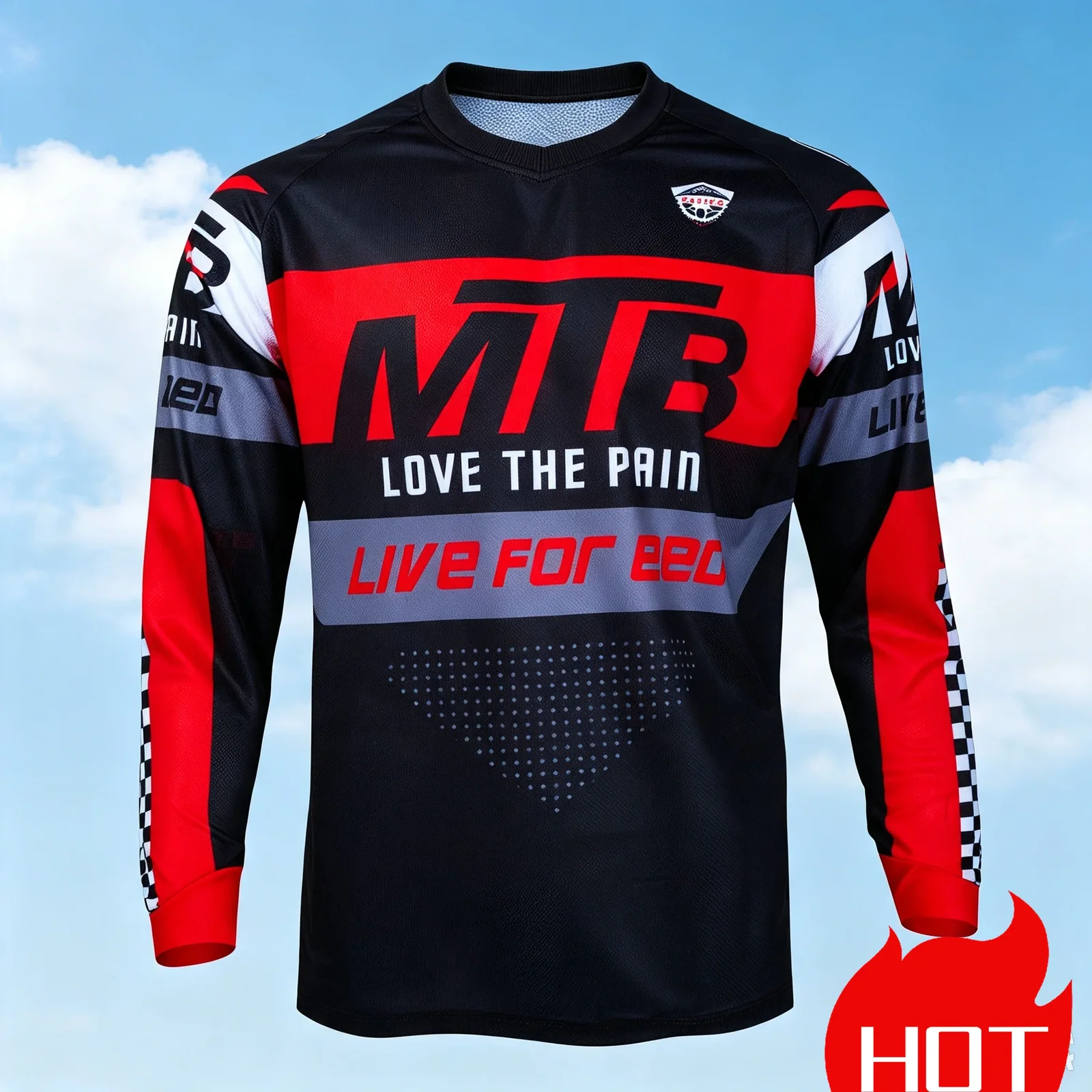 Fashion Men's Downhill Jersey Mtb Mountain Bike Mtb Shirts Offroad Dh Motorcycle Motocross Sportwear Bicycle Racing Cycling tops