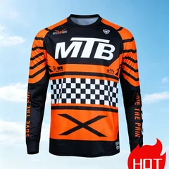 Fashion Men's Downhill Jersey Mtb Mountain Bike Mtb Shirts Offroad Dh Motorcycle Motocross Sportwear Bicycle Racing Cycling tops