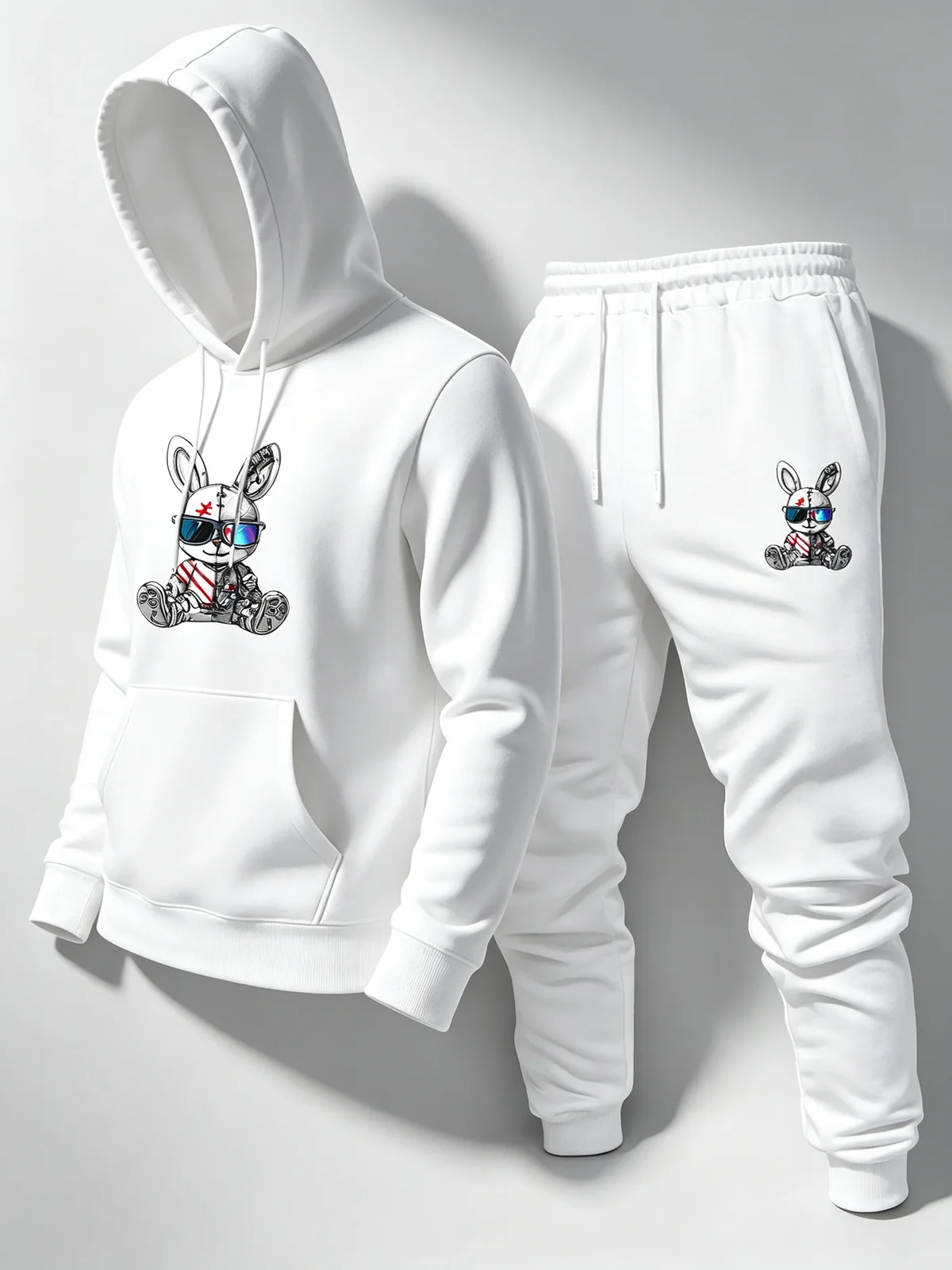 Y2K hoodie, trendy hoodie, fashionable hoodie, set, winter hoodie set, personalized hoodie premium men's sweatshirt set