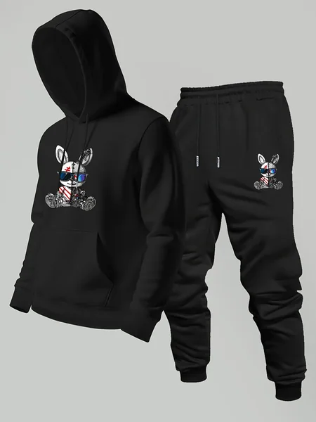 Y2K hoodie, trendy hoodie, fashionable hoodie, set, winter hoodie set, personalized hoodie premium men's sweatshirt set
