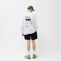 WTAPS 26AW Men’s Heavyweight Long Sleeve T-Shirt Japanese Style Printed Cotton Loose Fit Crew Neck Casual Top