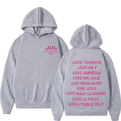French Rapper JUL Fashion Graphics Hoodie Men Women Fashion Pullover Long Sleeves Casual Aesthetic Trendy Sweatshirts Fan Gifts