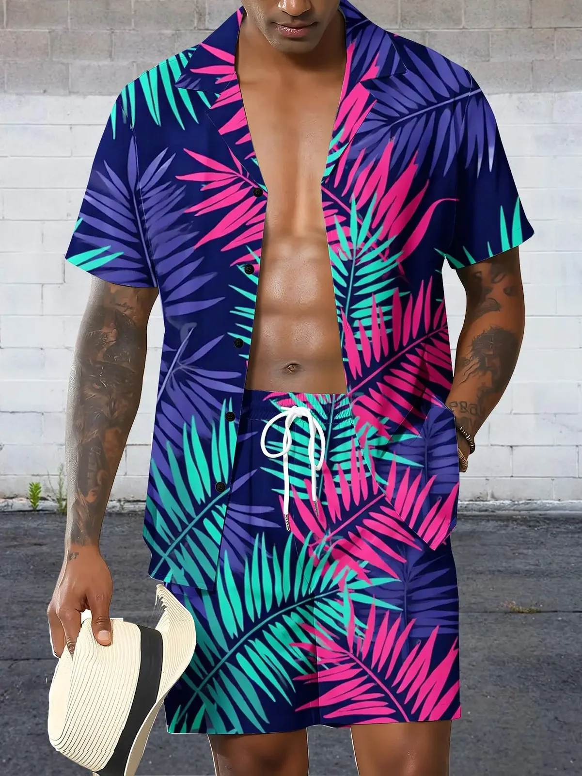 Men's Shirt Sets 2026 Spring/Summer Graphic Tracksuit men sweat suit sweatshirt set men's tracksuit 3D Printed jogging suit