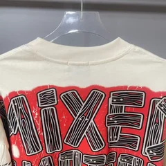 High Quality Designer MIXED-EMOTION Long sleeved T-shirt 100% cotton men's and women's Vintage Printed and hotfix rhinestone High Street Trendy Fashion Hip Hop T-shirt hoodie sweatshirt Pullover