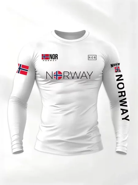 2026 Men's High-quality Men's T-shirt, High Elasticity, Sweat Absorption and Breathability, Trendy Casual Style Motorcycle