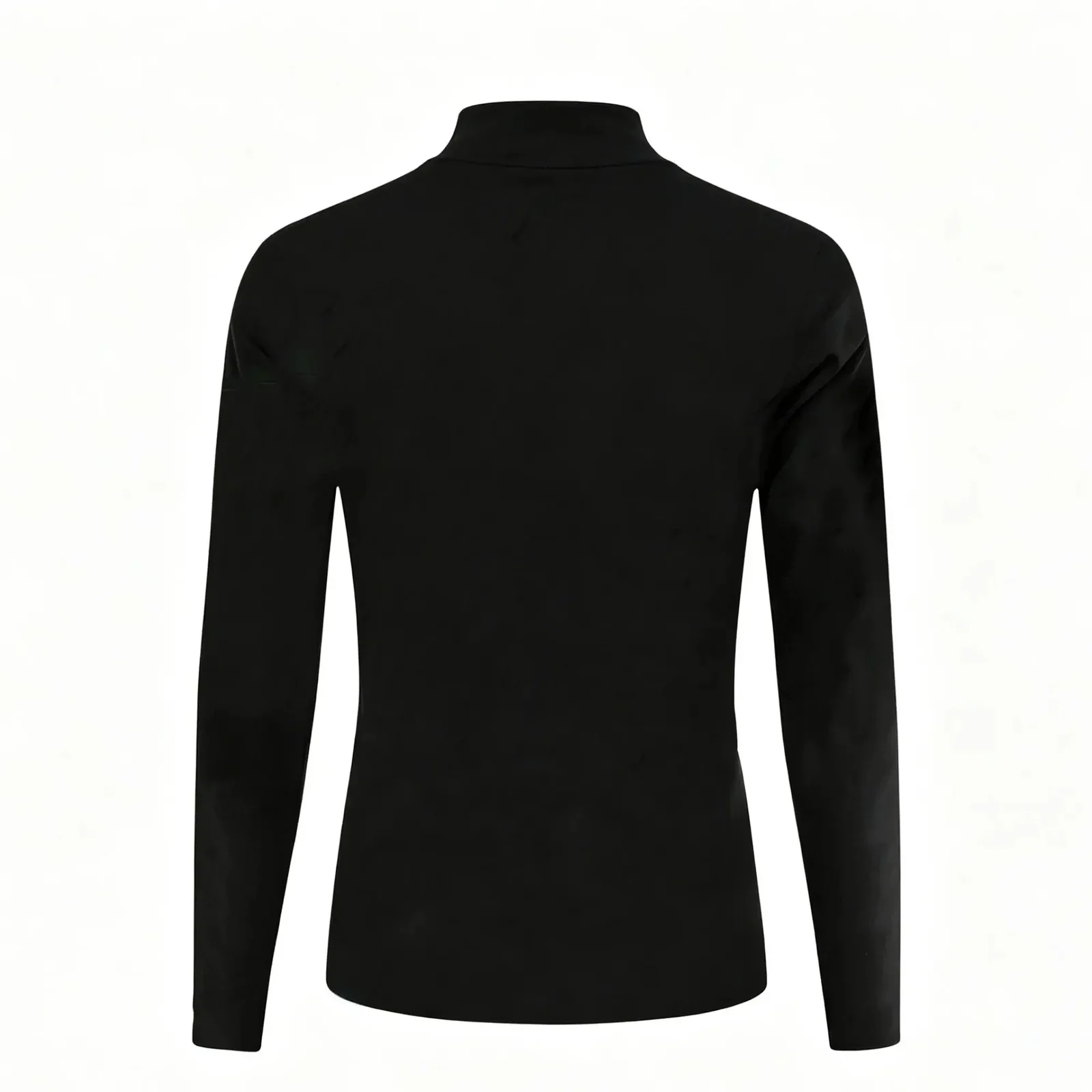 Dark Fantasy Skeleton Men Shirt Mock Neck Abstract Smoke Graphic Tops Cyber Goth Contrast Color Casual Long Sleeve Base LayerTee