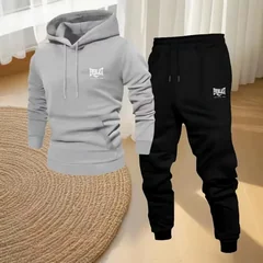 Men's Print Two-Piece Sportswear Set + Running Pants - Fall_Winter Streetwear Fashion Men's sport and casual suit