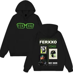 Rapper Feid Ferxxo Tour 2026 Print Hoodie Men Women Fashion Sweatshirts Casual Hip-hop Loose Long Sleeves Oversized Pullover