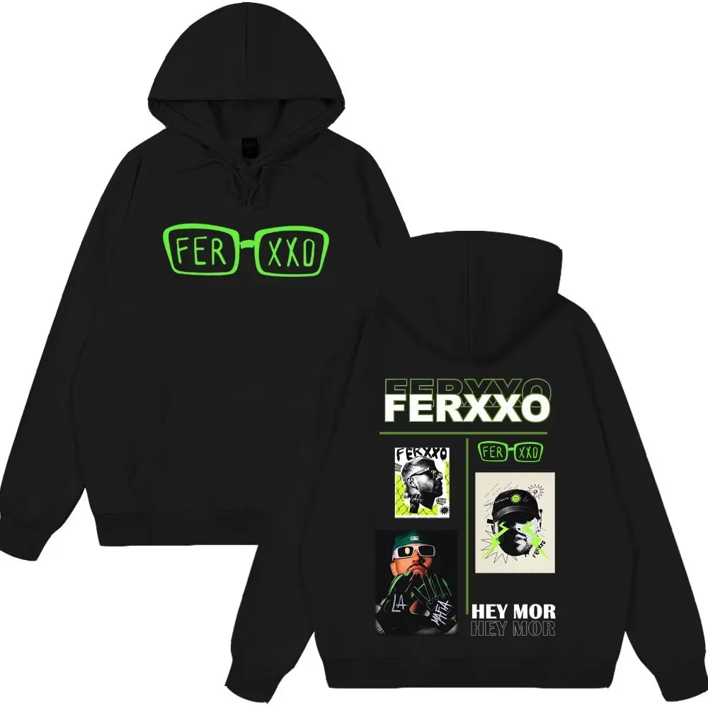 Rapper Feid Ferxxo Tour 2026 Print Hoodie Men Women Fashion Sweatshirts Casual Hip-hop Loose Long Sleeves Oversized Pullover