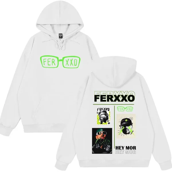 Rapper Feid Ferxxo Tour 2026 Print Hoodie Men Women Fashion Sweatshirts Casual Hip-hop Loose Long Sleeves Oversized Pullover
