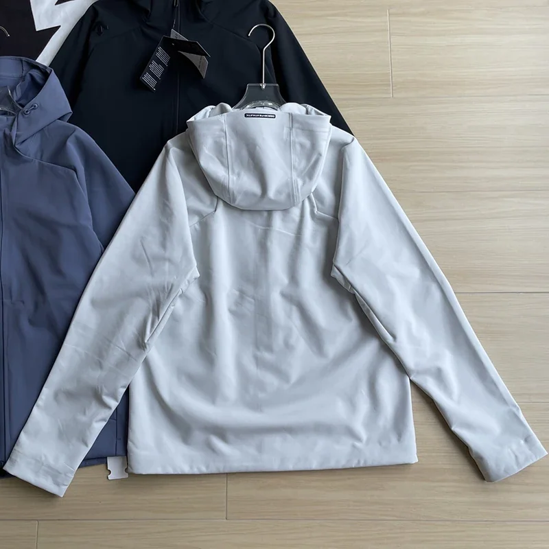 Waterproof and breathable jacket stand up collar long sleeved men's top 2026 autumn new item DESCENTE