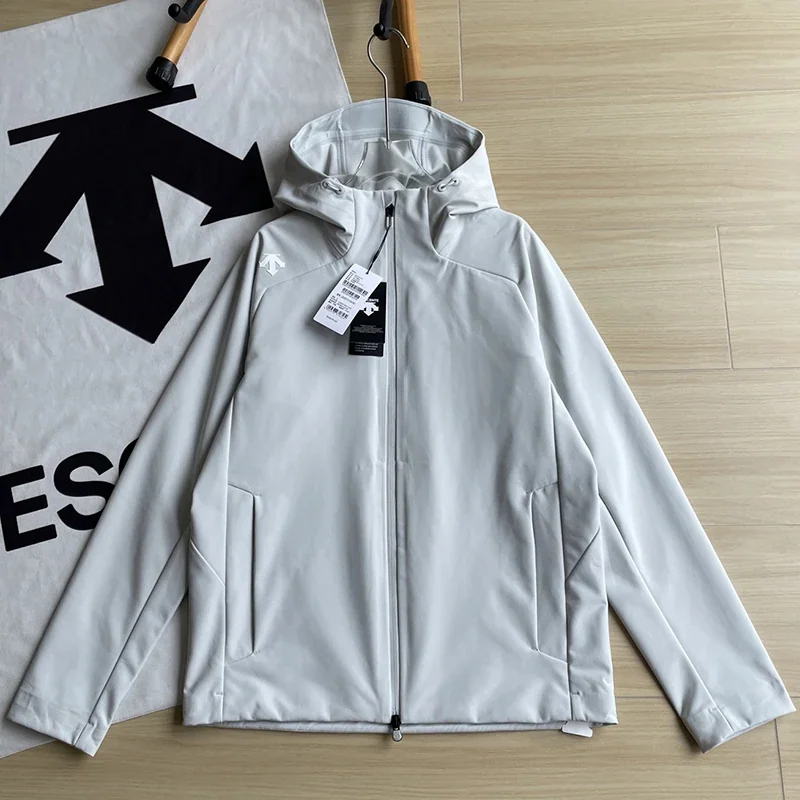 Waterproof and breathable jacket stand up collar long sleeved men's top 2026 autumn new item DESCENTE
