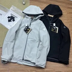 Windproof and splash proof jacket soft shell men's jacket standing collar long sleeved jacket 2026 autumn new item DESCENTE