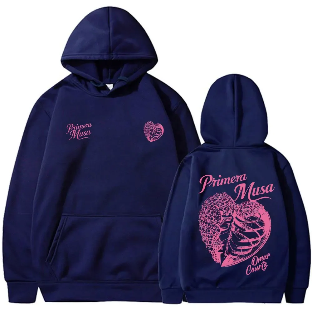 Omar Courtz Primera Musa Album Tour Merch Hoodies Men's Women Fashion Hip Hop Hooded Sweatshirts Fleece Oversized Pullovers Coat