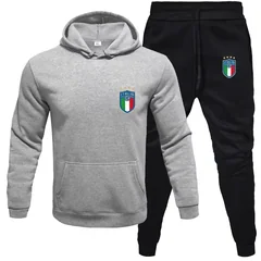 Men‘s 2026 New Autumn Winter Hoodies+Pants Two Piece Set Men Womens Hoodies Tracksuits Jogger Pants Men