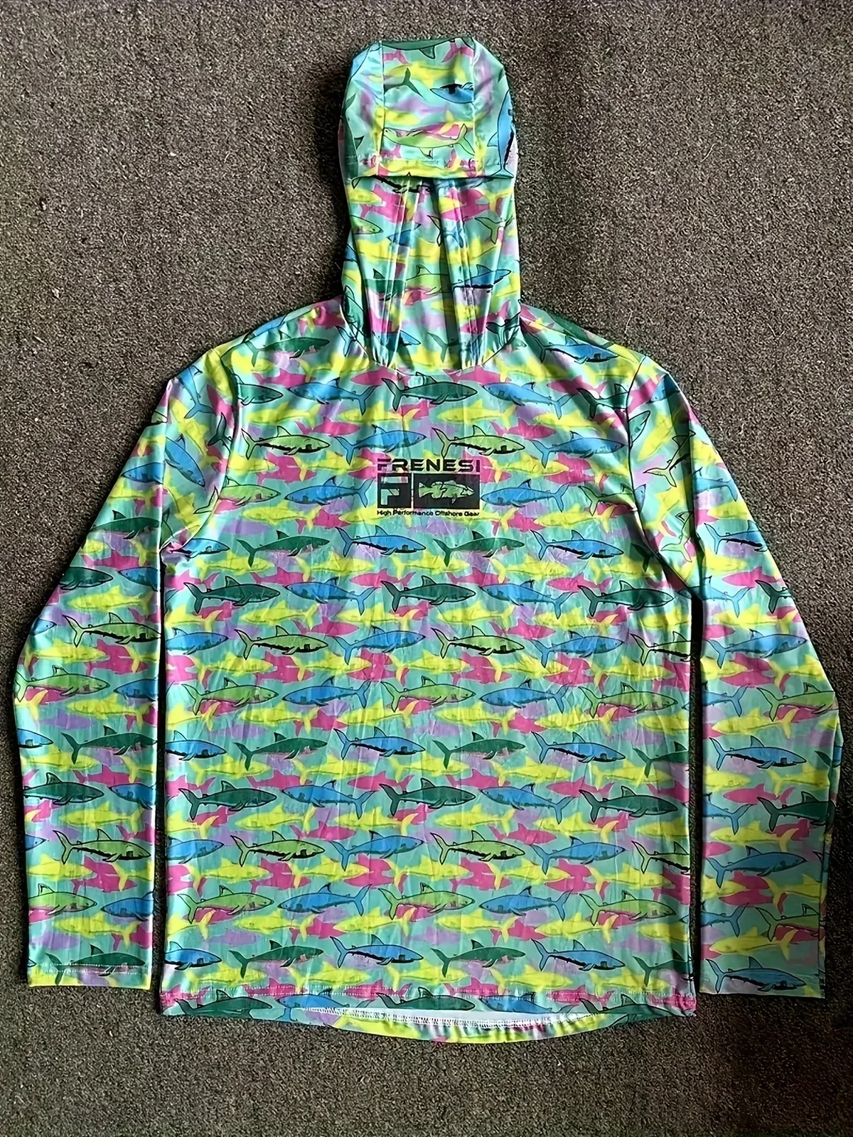 2026 Summer New Style Men's Long-Sleeved Hooded Jacket with 3D Color Pattern Printing Lightweight Breathable and Comfortable