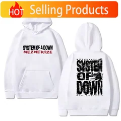 Rock band System of A Down Mezmerize 2025 Album Vintage metal streetwear Unisex hip hop Casual Hoodie Men women Fleece pullover