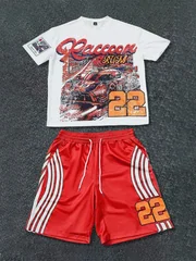 2026 Summer New Men's Short-Sleeved Shorts Set with 3D Digital Printing - Street Casual Fashion Soft Comfortable Breathable